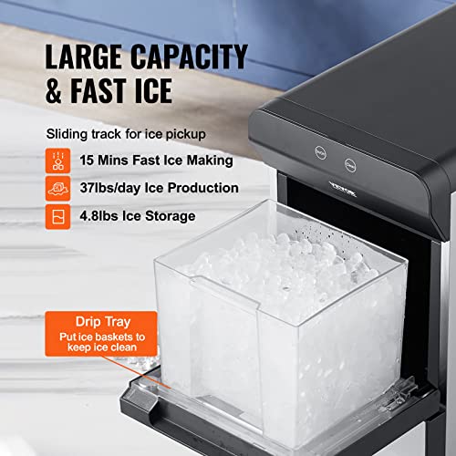 400LBS/24H Ice Making Machine with 330.7LBS Storage Bin V30727