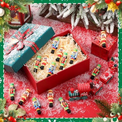 60 Pcs Mini Christmas Nutcrackers Figures Z804511