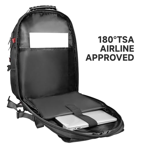 Black 50L Travel Laptop Backpack 17 Inch Q446