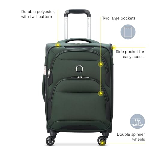 Black Softside Expandable Carry-on Luggage 21 Inch D2461
