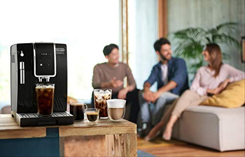Black Automatic Coffee & Espresso Machine with Burr Grinder Y874029