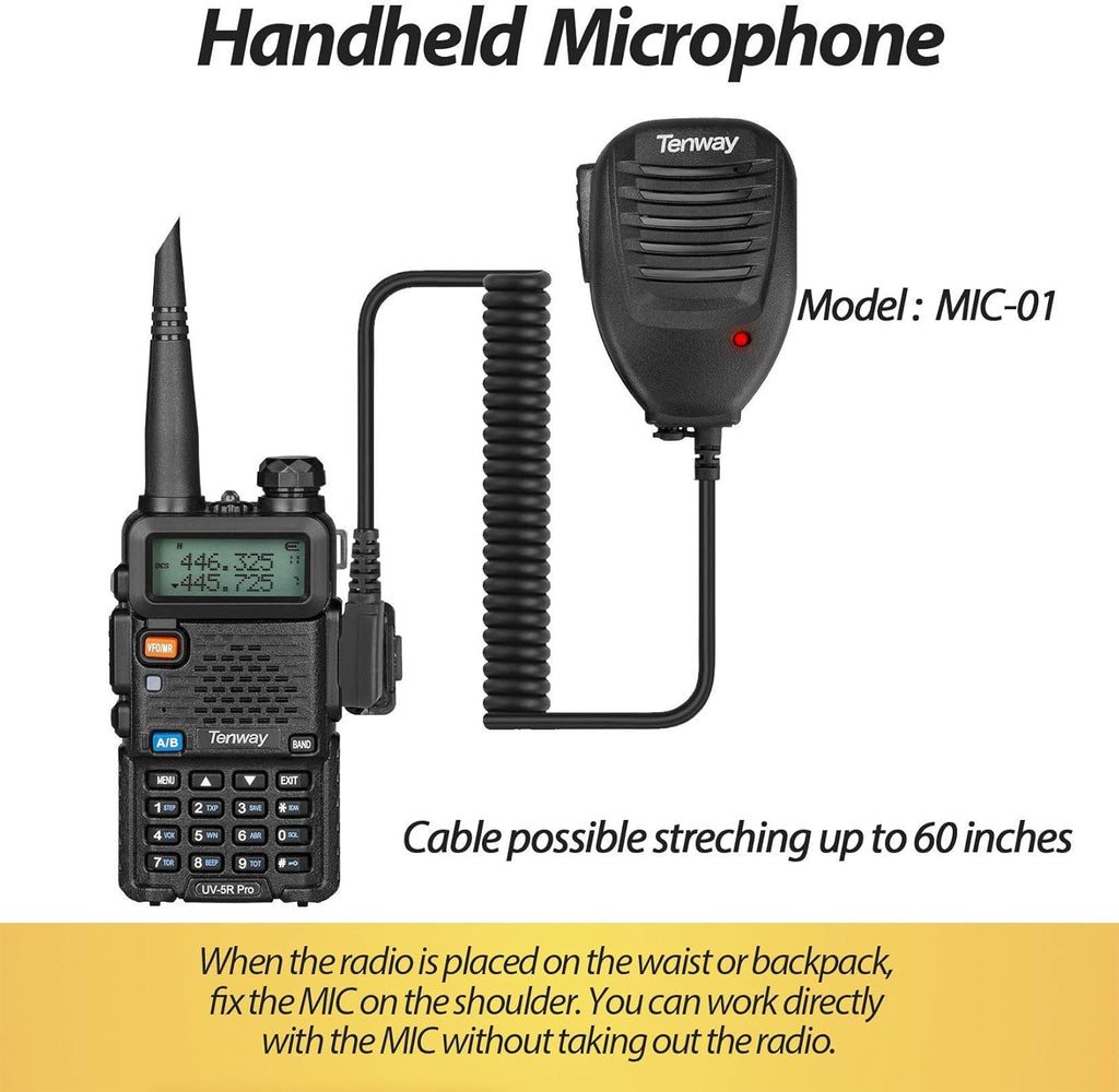 8W Dual Band Two Way Radio with Speaker Mic and Antenna 2Pack S490059