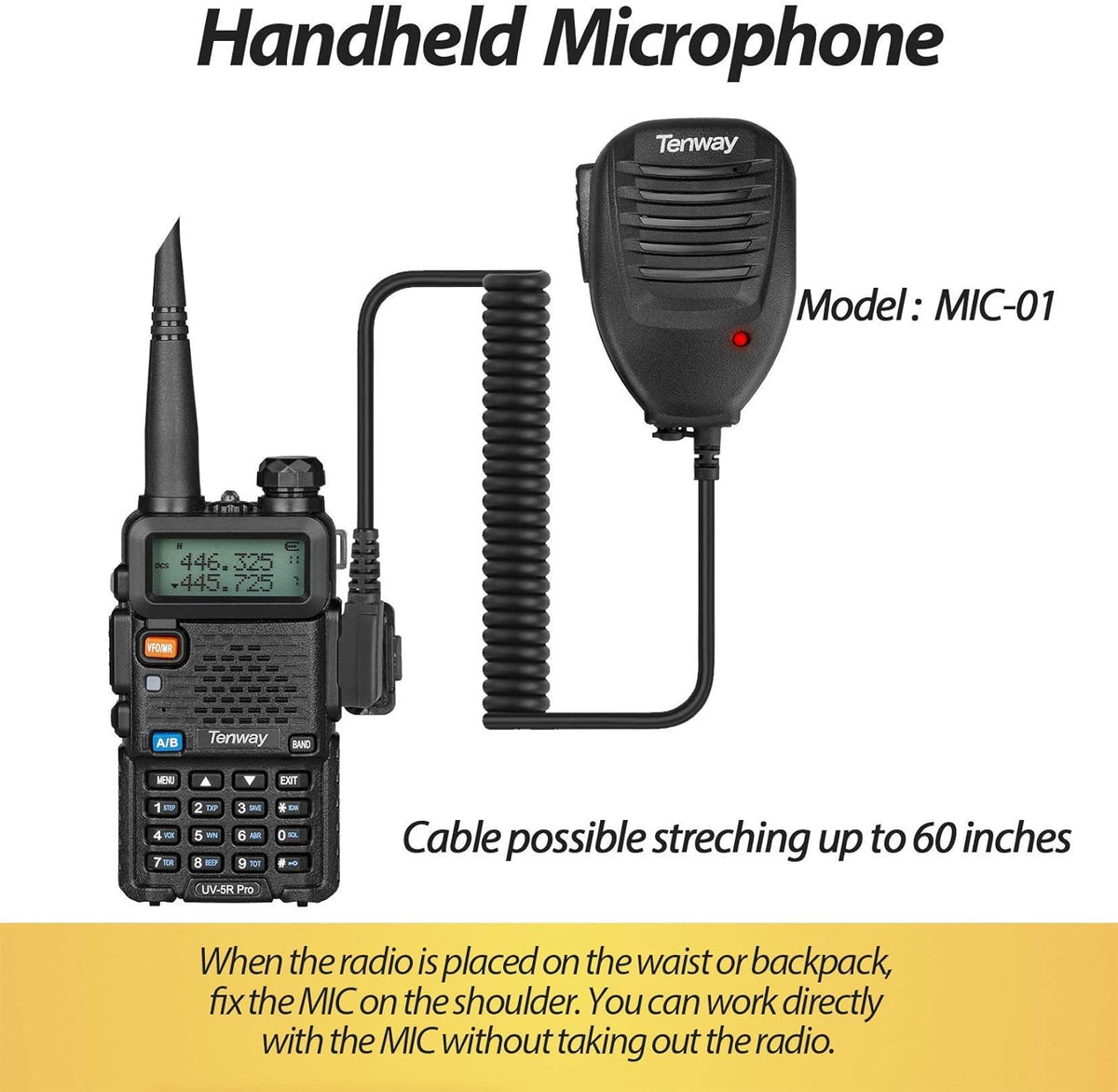 8W Dual Band Two Way Radio with Speaker Mic and Antenna 2Pack S490059