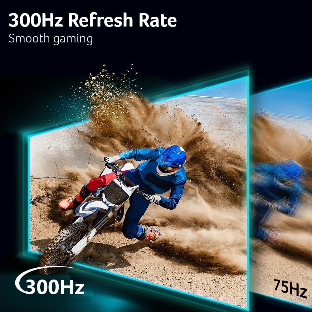 27" WQHD 2560x1440 IPS Gaming Monitor, 300Hz, 0.5ms, DisplayHDR 400 Q48262