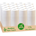 Bamboo Paper Towels 16 Rolls 2-Ply S4611