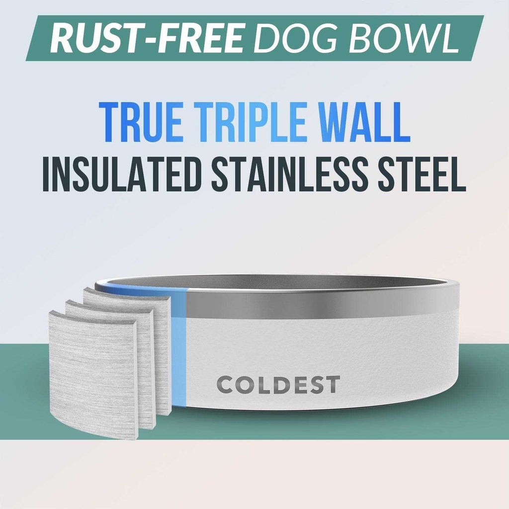 Stainless Steel Non Slip No Spill Dog Bowls R1780