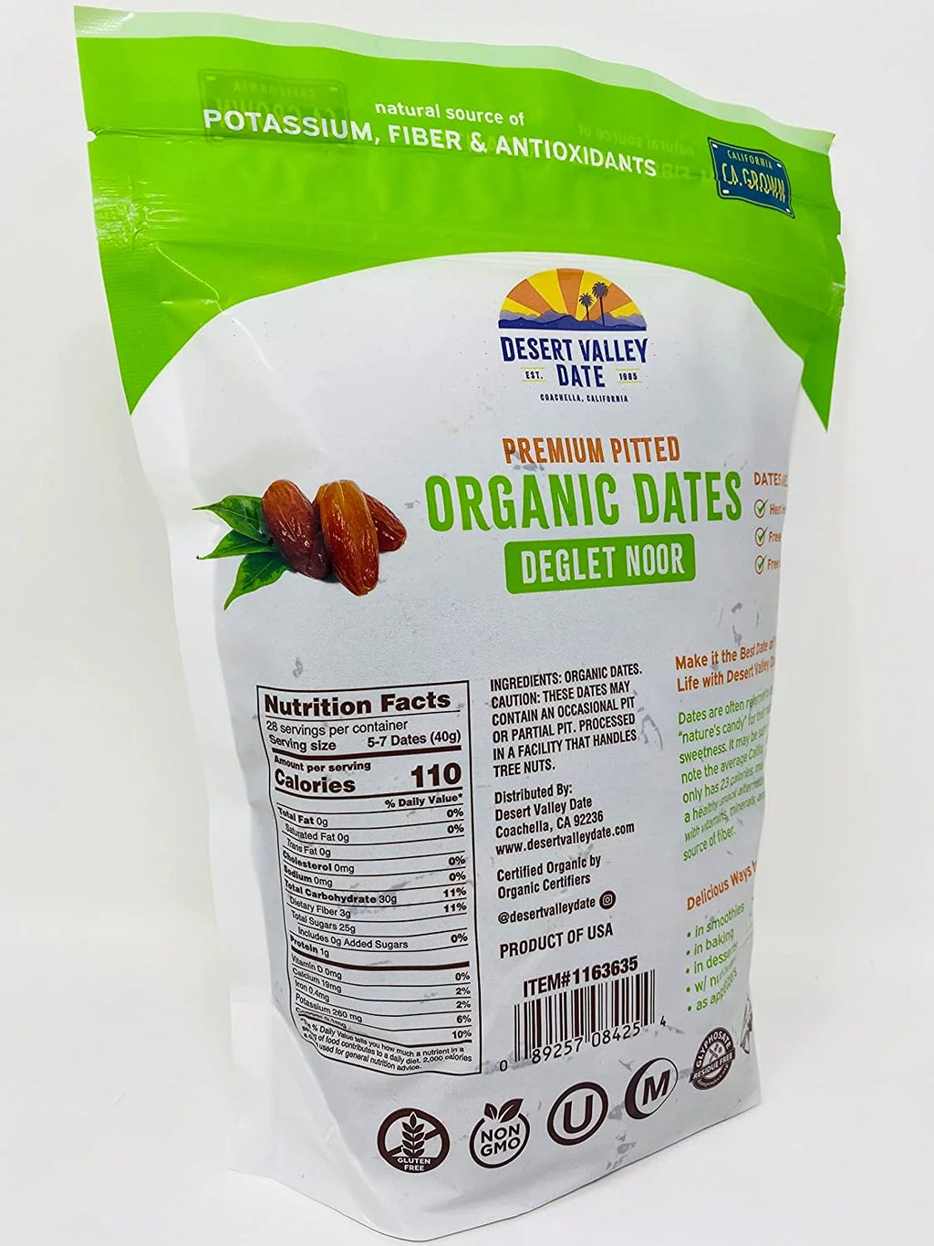 Organic Deglet Noor Pitted Dates S468