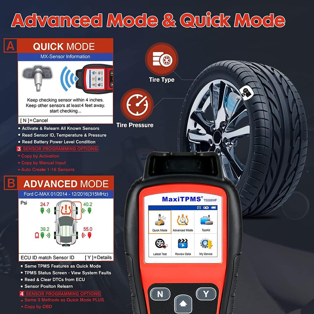 TPMS Relearn Tool, Wi-Fi Version, TPMS Programming Tool X914488
