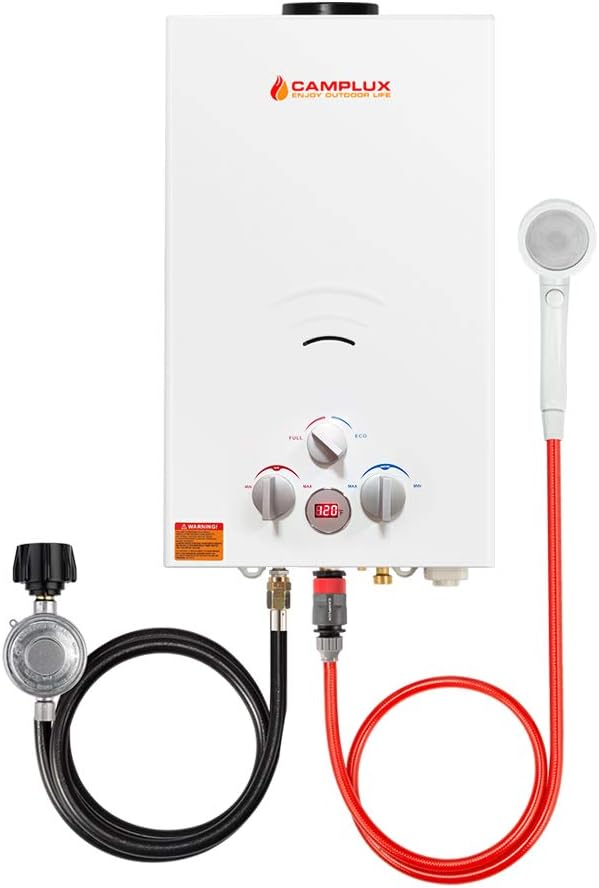 2.64 GPM Propane Portable Tankless Water Heater with Digital Display Q8298
