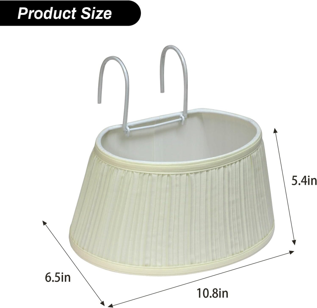 Bed Reading Light with Adjustable Hook and Fabric Shade D343