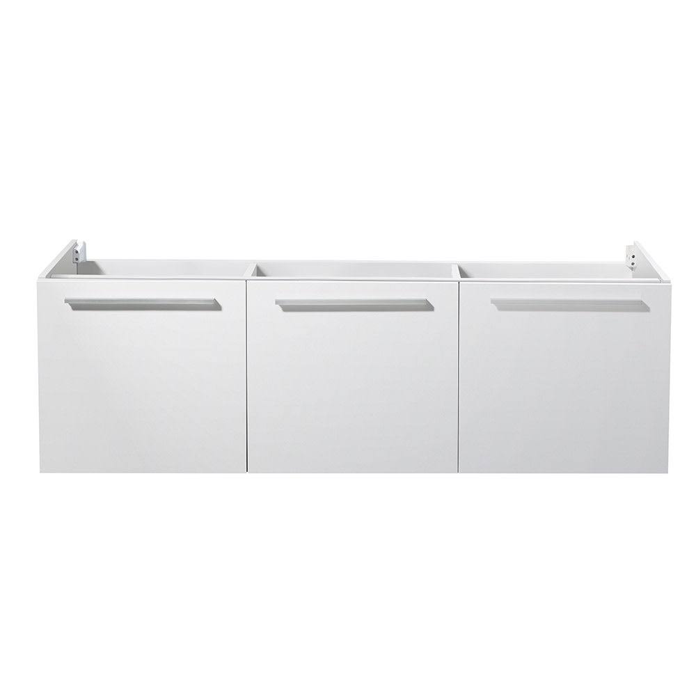 60 inch Gray Oak Wall Hung Single Sink Bathroom Cabinet O684378