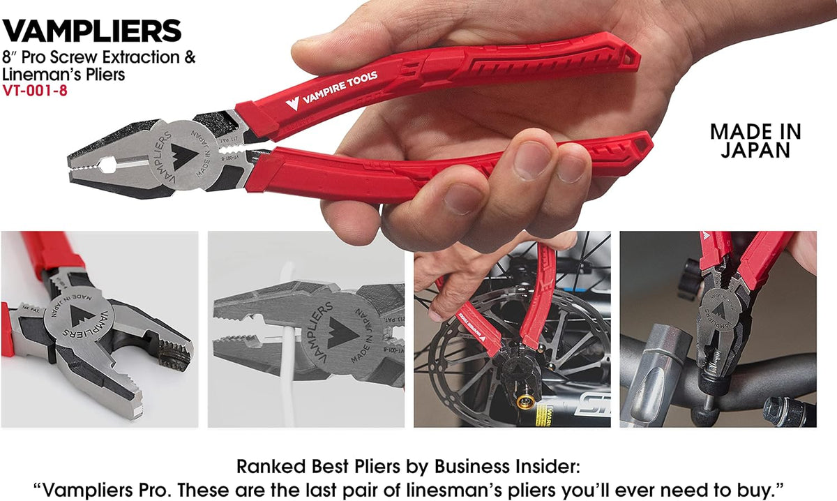 4-Piece High Carbon Steel Pliers Set with Tool Pouch H88841