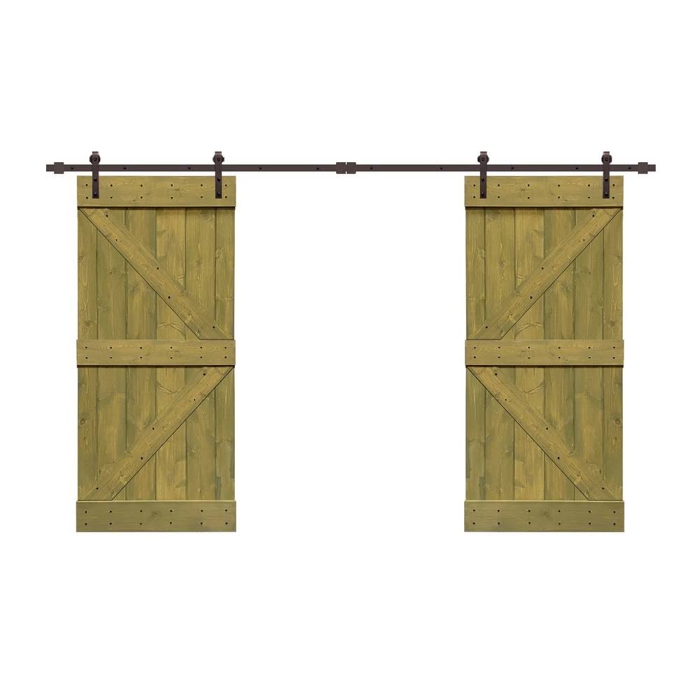 White 60 x 84 Barn Door with Hardware Kit U864