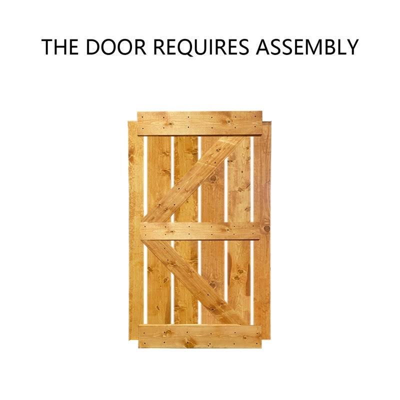 White 60 x 84 Barn Door with Hardware Kit U864