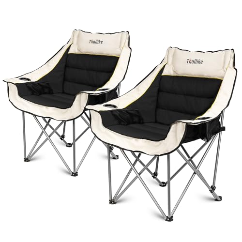 Oversized Heavy Duty Folding Camping Chair with Cup Holders and Carry Bag Z8306