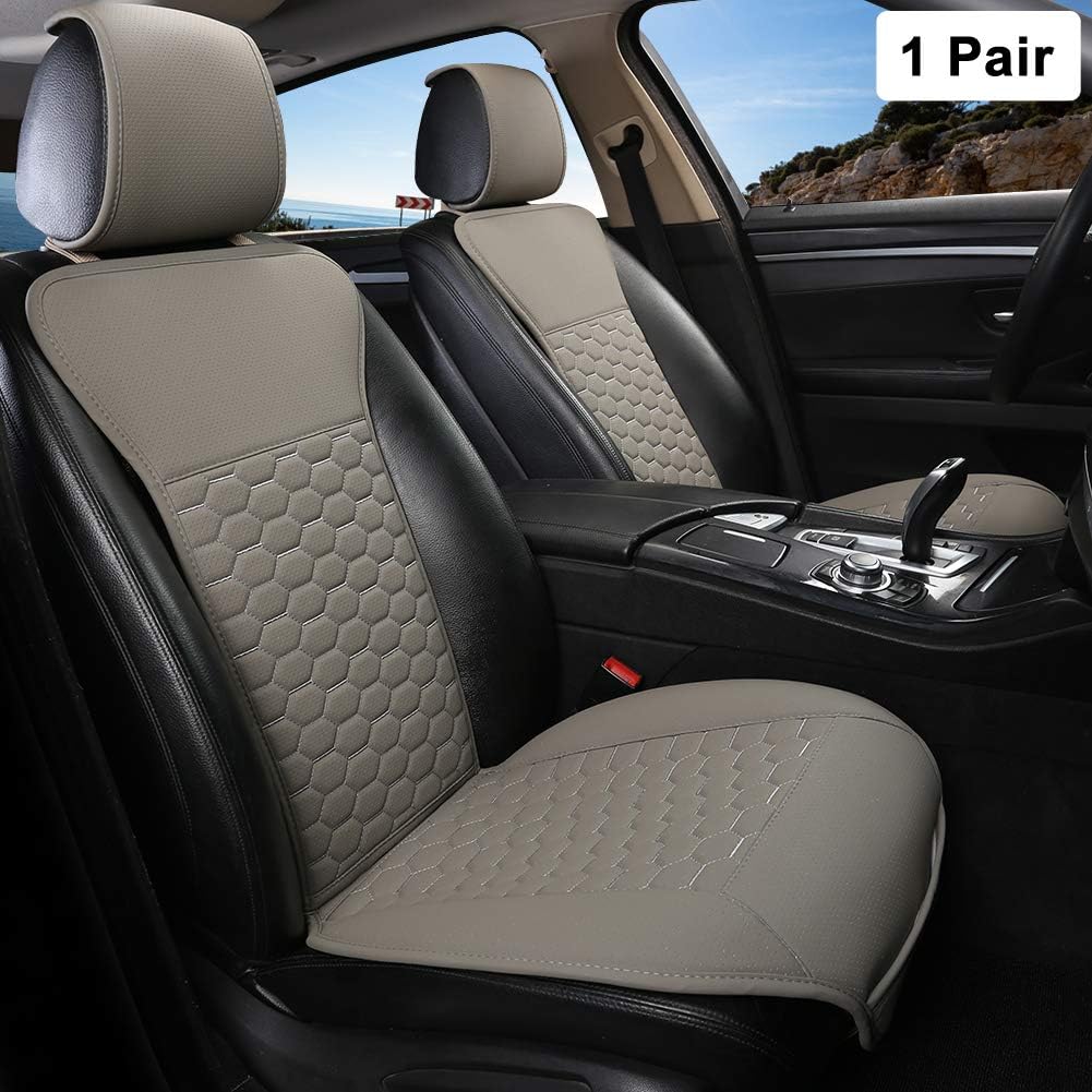 Grey PU Leather Front Car Seat Covers M205102