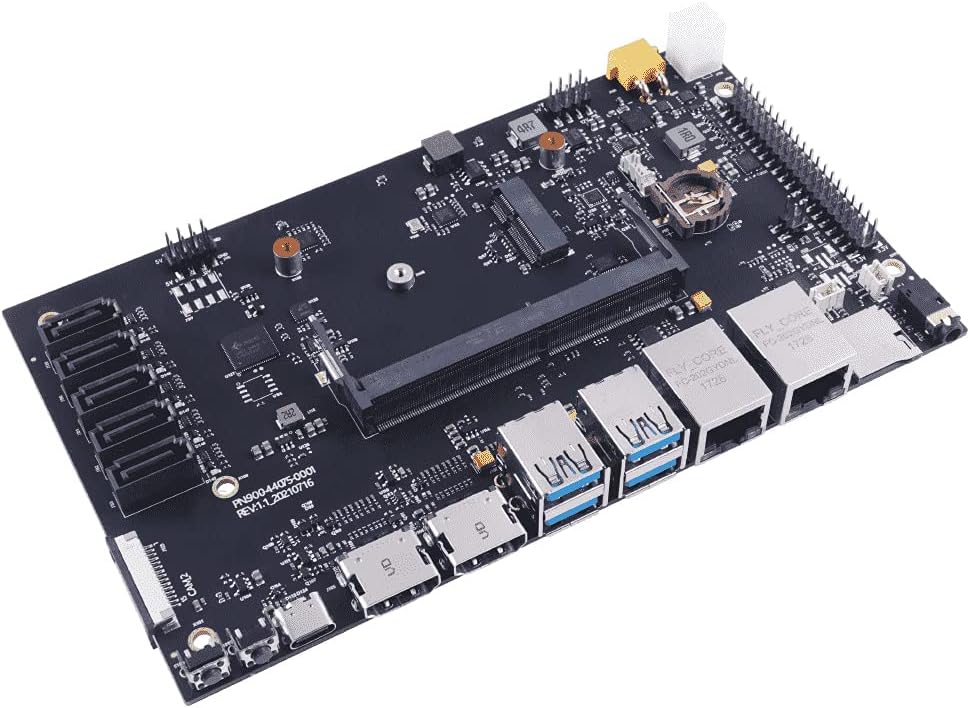 Compact Carrier Board with 6 CSI Camera, 2 HDMI, 5 SATA, M.2 Key E F520