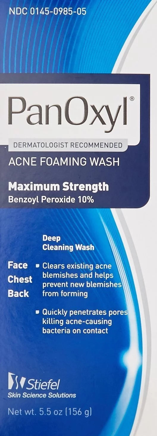 Benzoyl Peroxide Acne Foaming Face Wash 5.5oz 3-Pack B66646