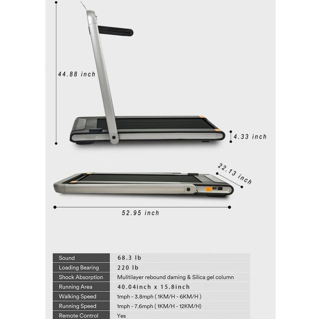 Foldable Electric Treadmill with Remote Control L7674