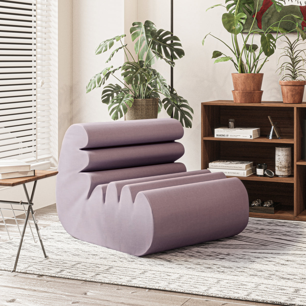 Bean Bag Chair with High-Density Foam Filling W37364
