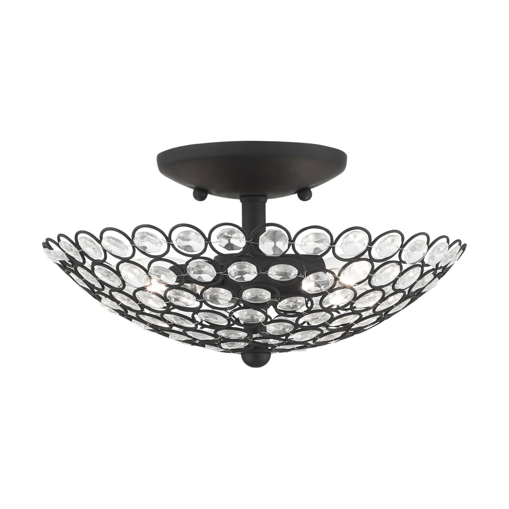 Black 2 Light Semi-Flush Mount O938728
