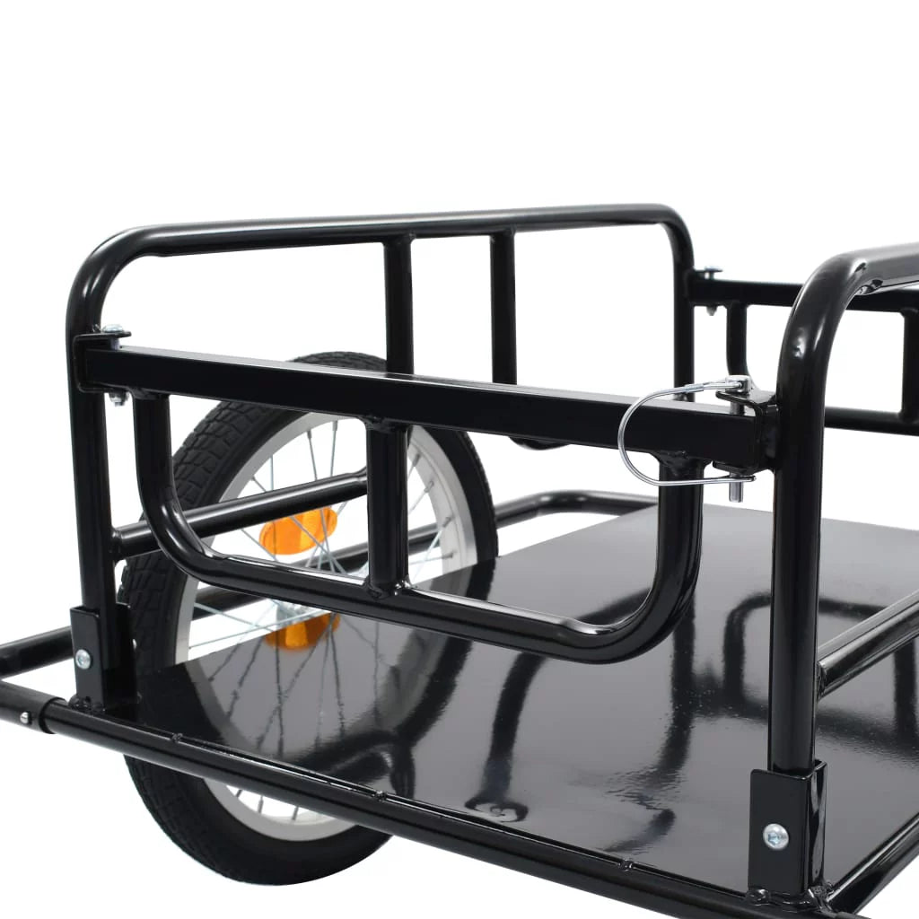 Bike Cargo Trailer Steel Black E655