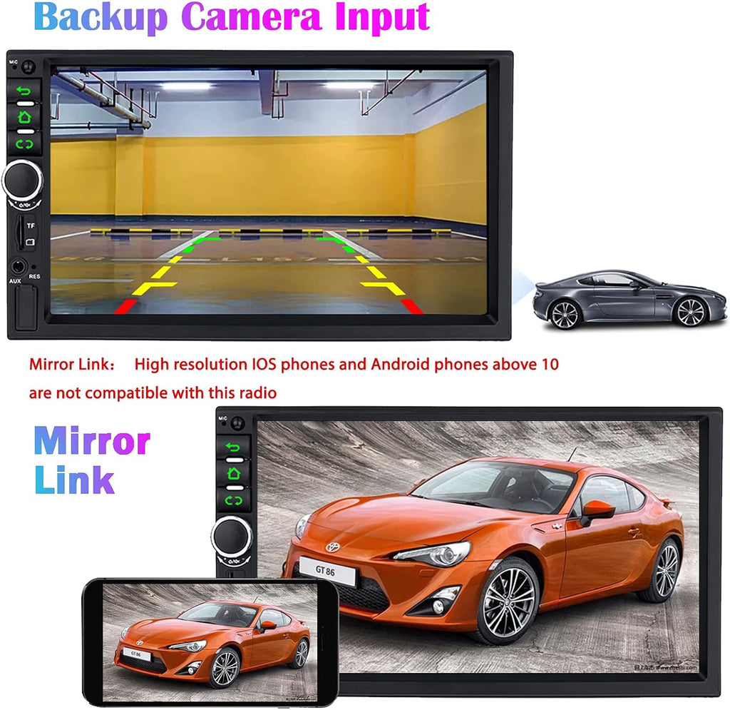 7 Inch Double Din Car Stereo with Bluetooth J15527