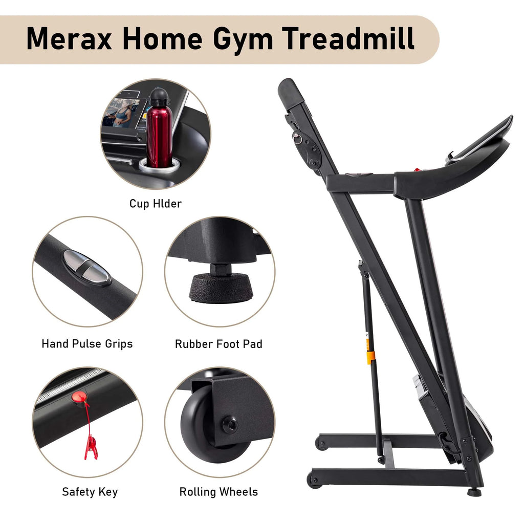 2.5HP Folding Treadmill with Incline L616