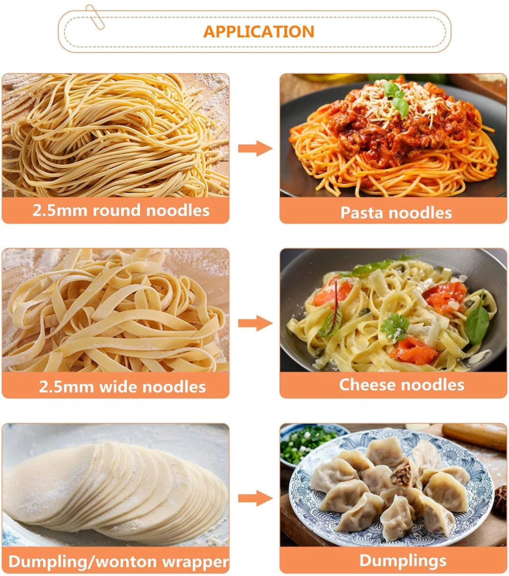 Automatic Pasta Maker Machine with 4 Knives T93660