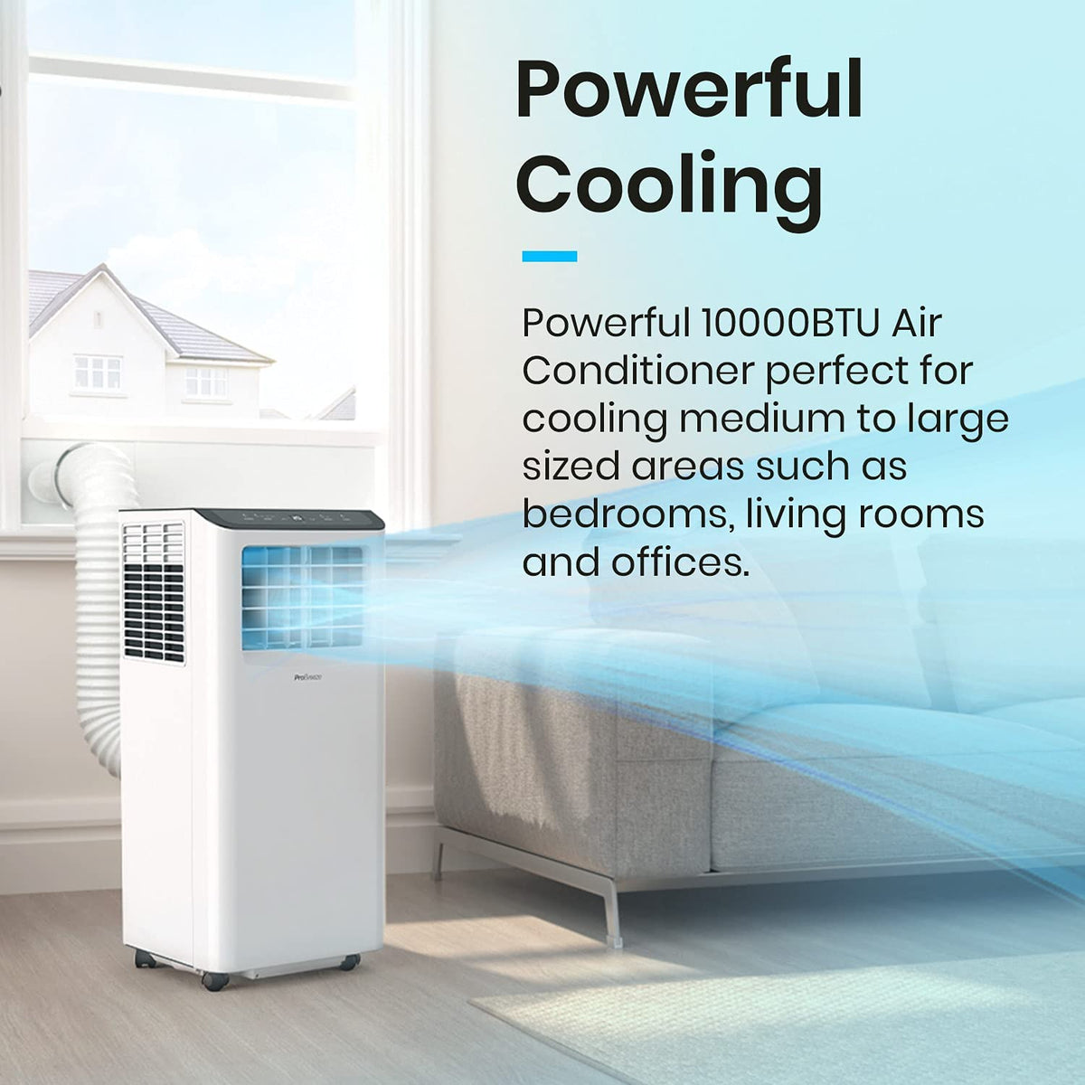 4 in 1 Portable Air Conditioning Unit with Fan, Dehumidifier, Window Venting Kit W993817