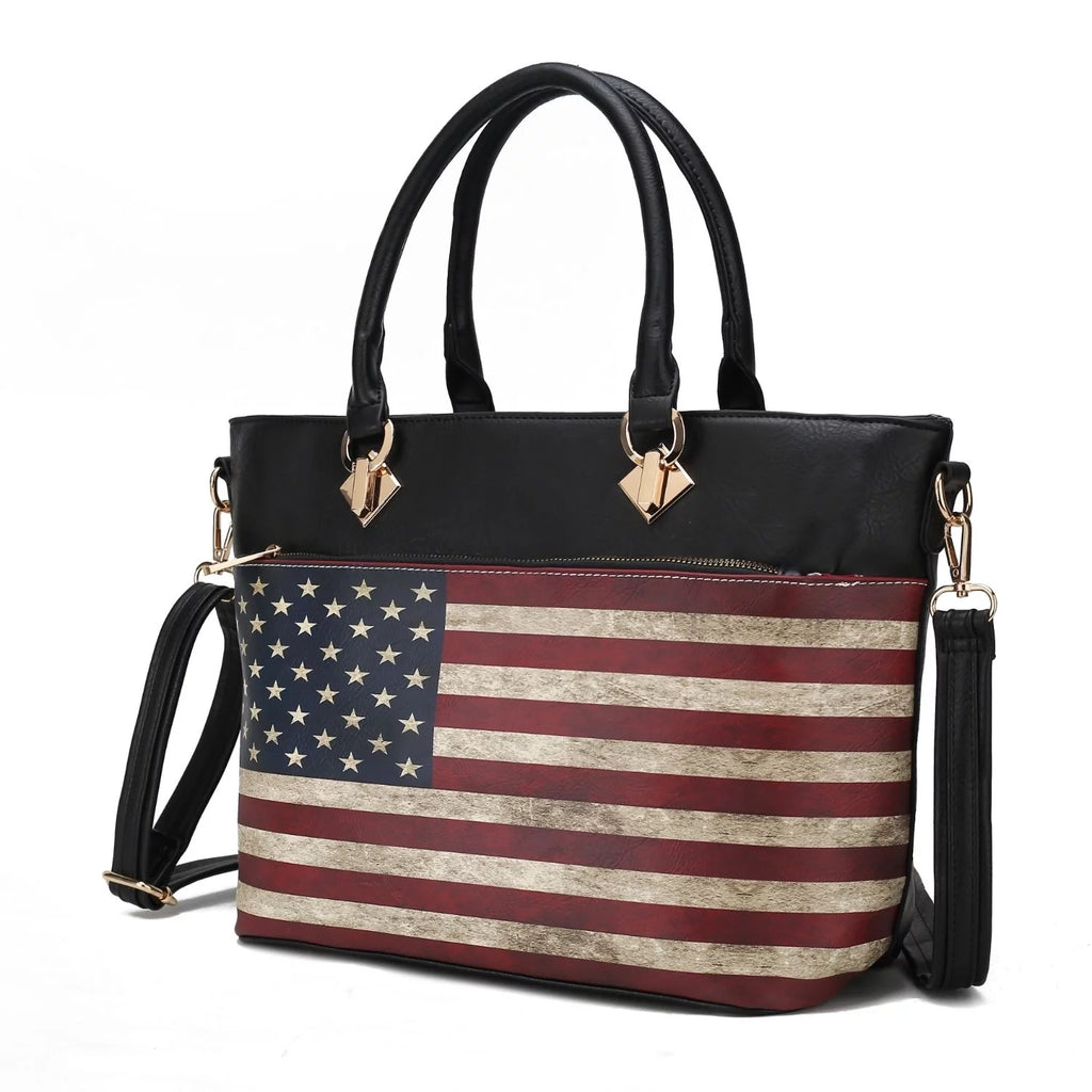 Black Vegan Leather Tote S80333