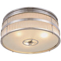 3-Light Flush Mount Burnished Brass Q91438