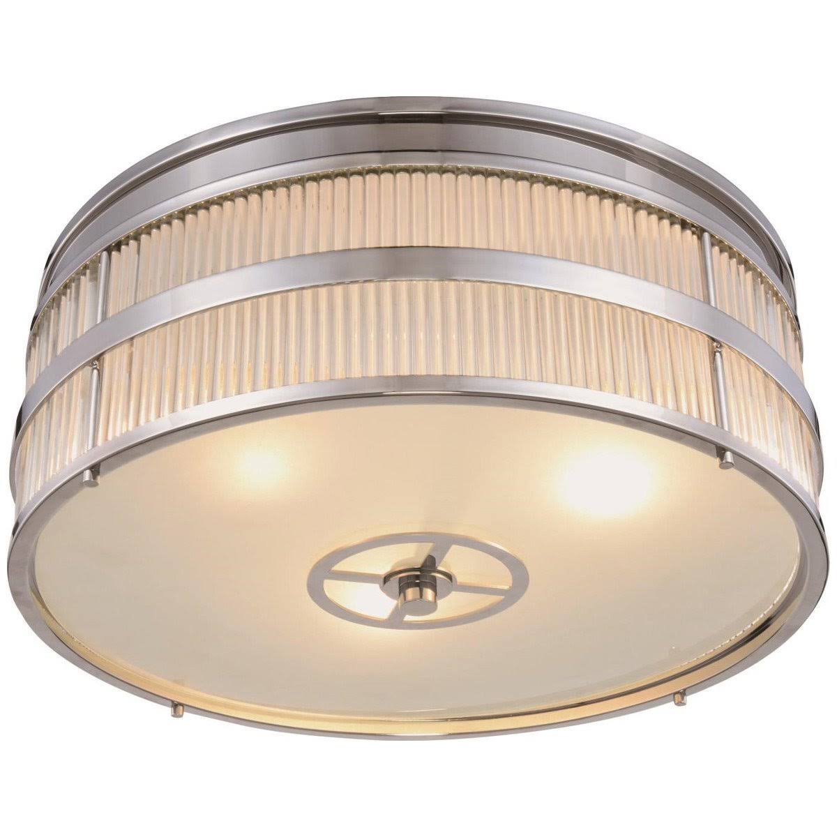 3-Light Flush Mount Burnished Brass Q91438