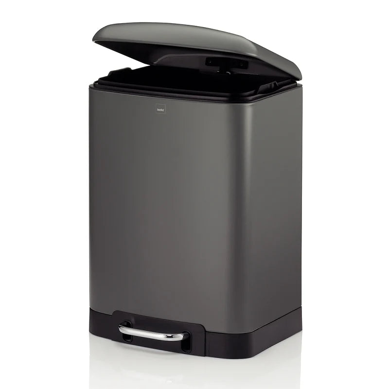 Grey 12L Pedal Bin V1218