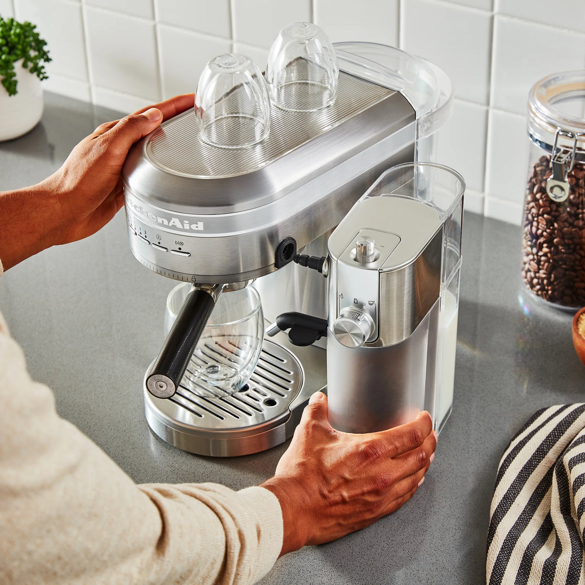 Automatic Milk Frother Attachment Stainless Steel W4779