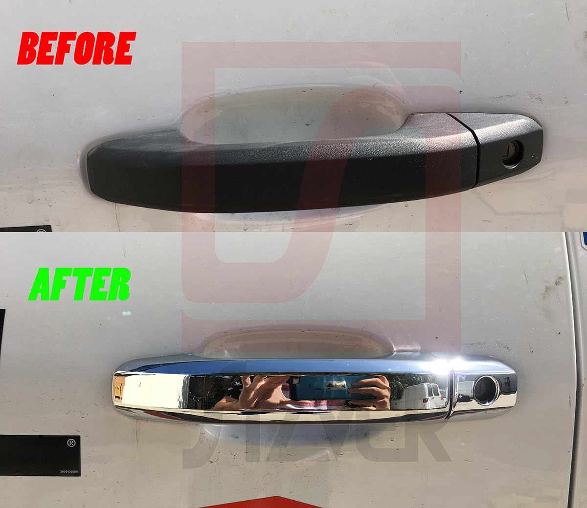 Chrome Tailgate Covers with Camera Hole R1471