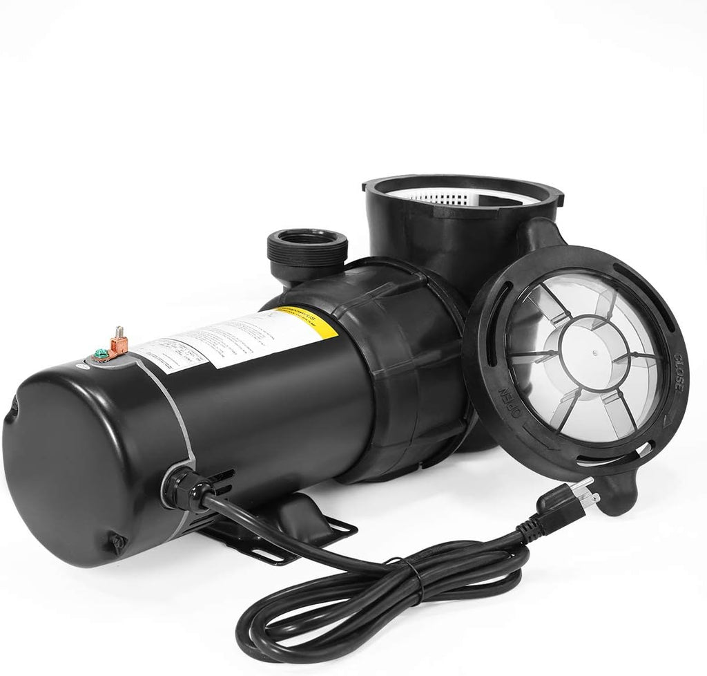 Black Above Ground Pool Pump 1.5HP Single Speed J7959