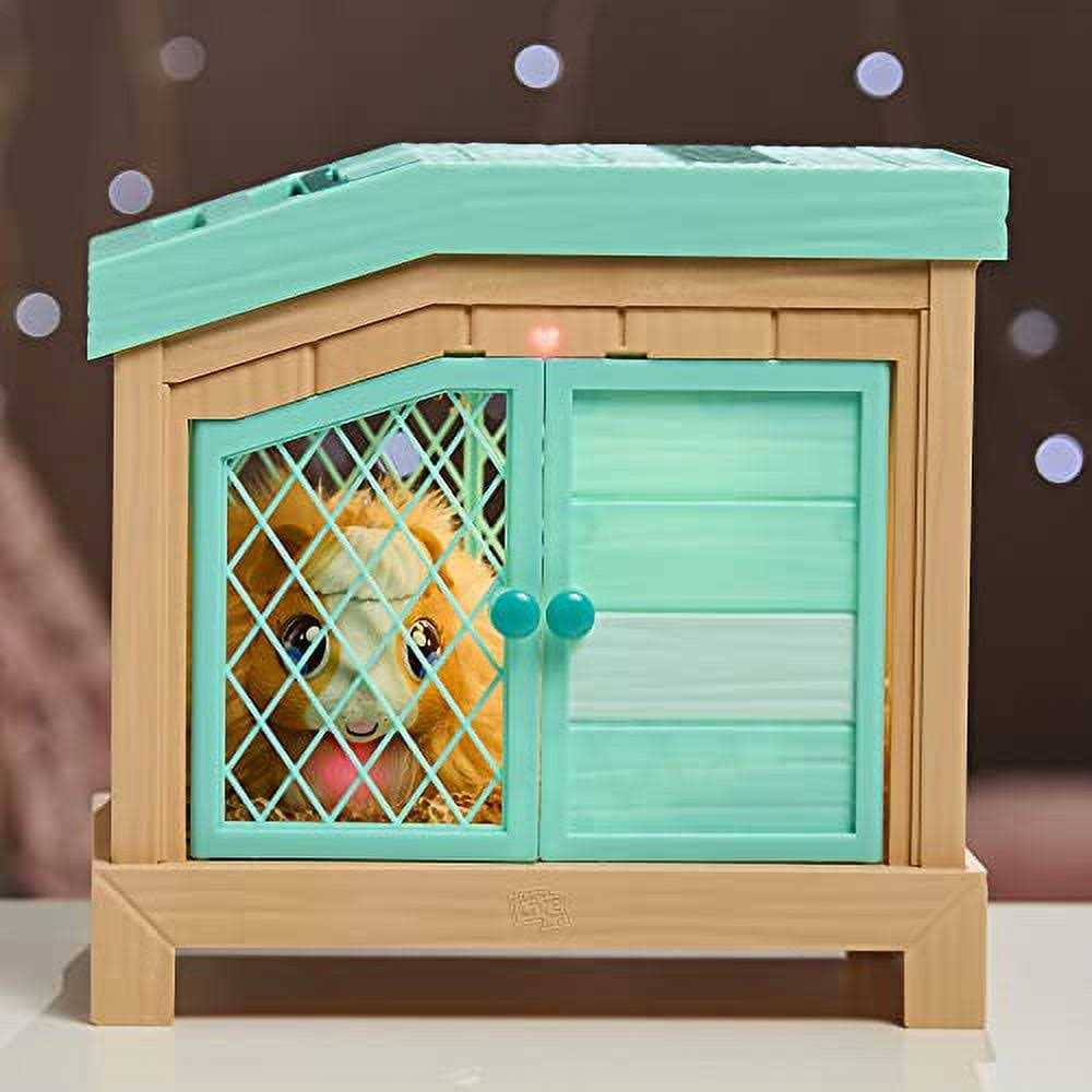 Interactive Mama Guinea Pig and Hutch with 3 Babies J15424