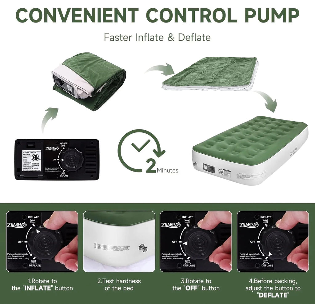Twin Size Air Mattress with Built-in Pump S62558