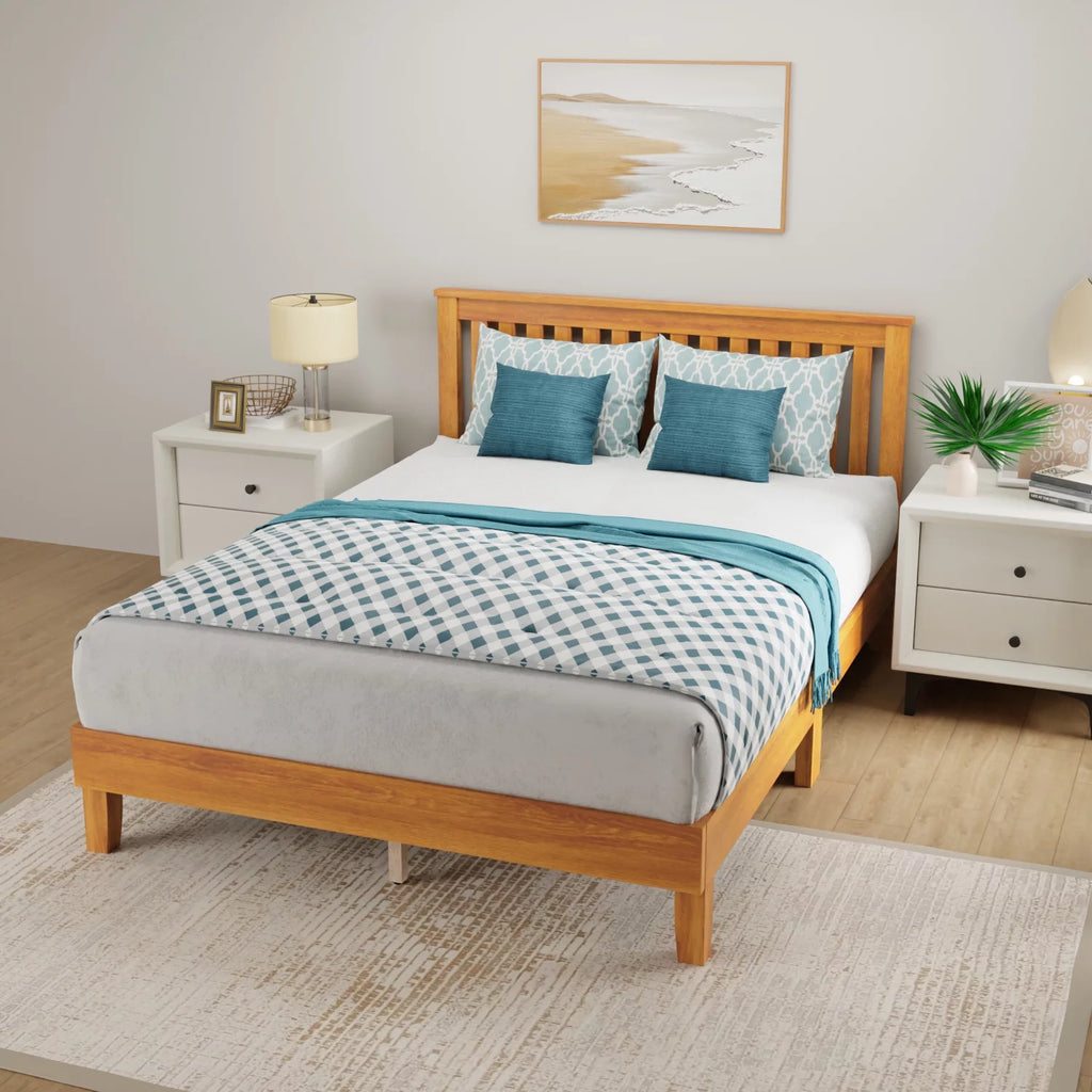 Queen Size Bed Frame with Headboard Q5665