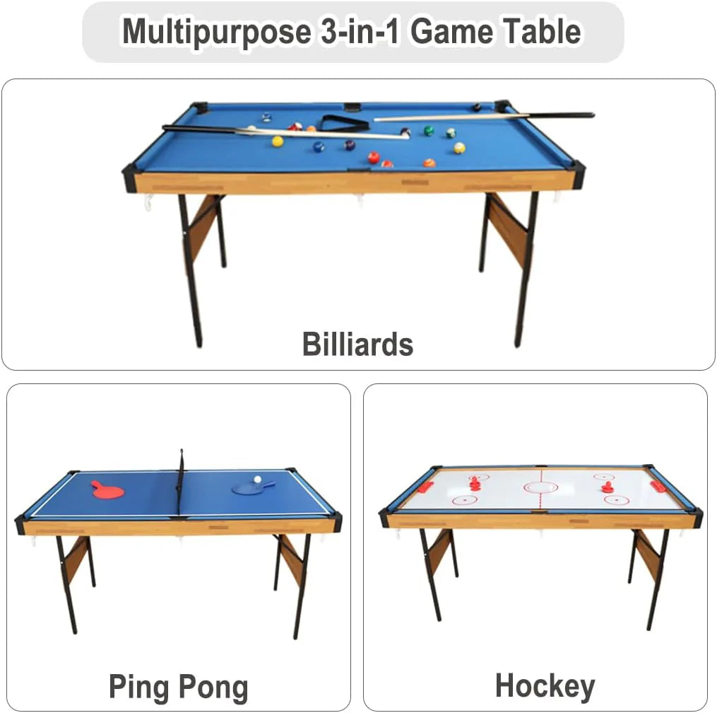 55 inch 3-in-1 Folding Billiard Table Set H378182