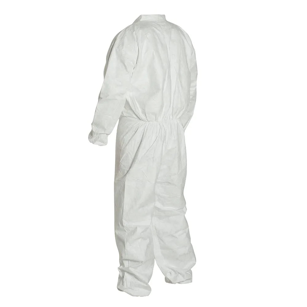 White Medium Coveralls with Elastic Wrists and Ankles C84658