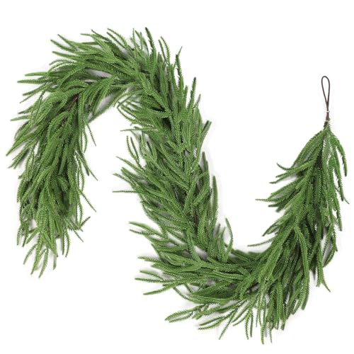 9FT Artificial Norfolk Pine Christmas Garland T40578