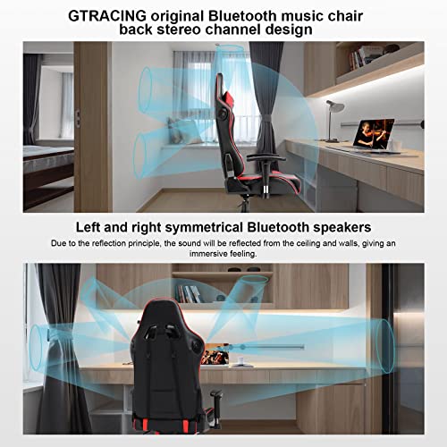 Black Ergonomic Gaming Chair with Speakers M9315
