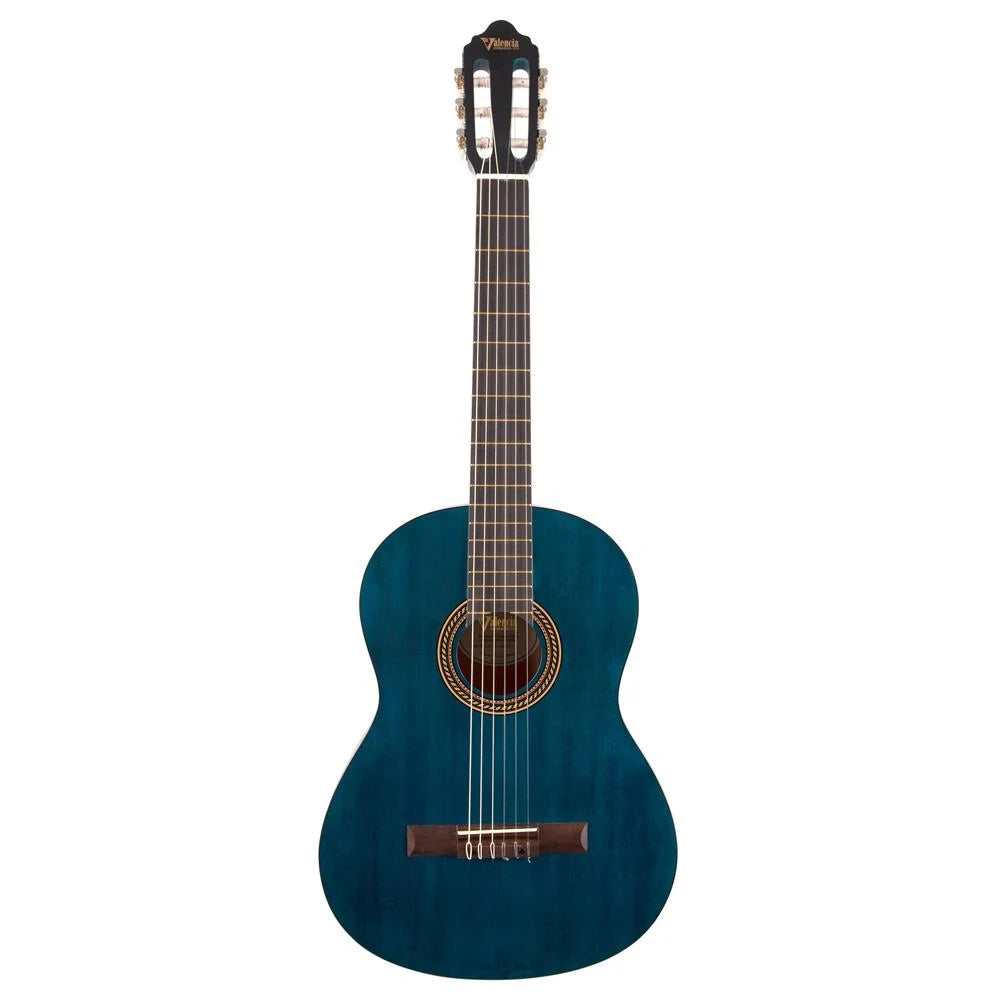 Transparent Blue Classical Guitar V2564