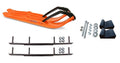 Orange XPT Snowmobile Skis with 8" Round Bars Complete Kit Q9798