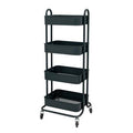 Gray Metal Mesh Rolling Utility Cart C92548