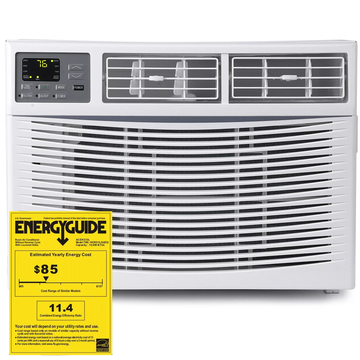 115V Window-Mounted Air Conditioner 8,000 BTU with Remote/APP Control L957131