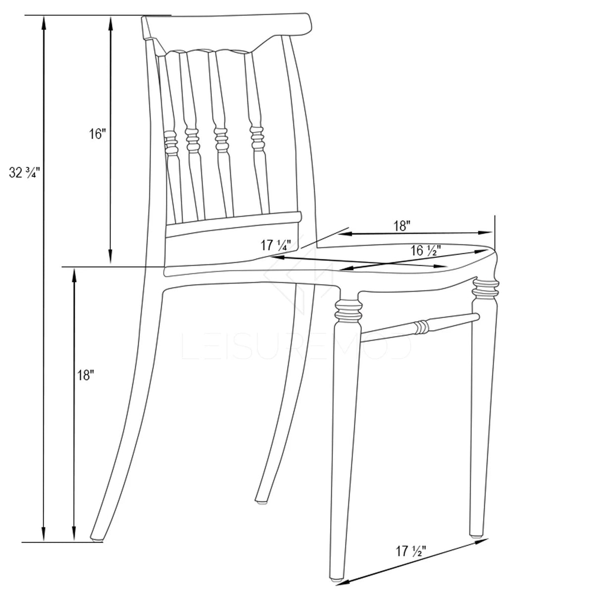 Transparent Modern Dining Chair V476747