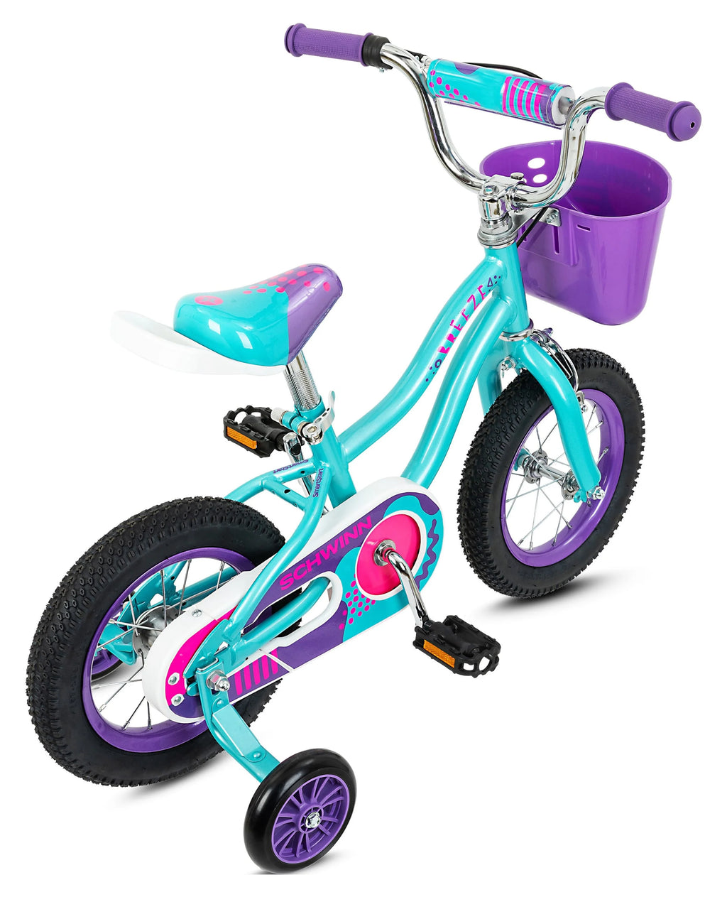Teal 12 Kids Bike with Basket C480457